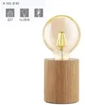 Tischleuchte Turialdo Braun-schwarz 10 X 8,5 Cm E27 Tischlampen - Eglo