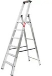 Stufen Stehleiter Premium 6 Stufen Einseitig Begehbar, Alu-sicherheits-stehleiter,