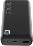 Cellularline - Powerbank 20.000mah Black Essence 12w Schwarz Pbessence20000k