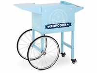Popcornwagen Wagen für Popcornmaschine Popcorntrolley 2 Bremsen blau