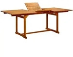 Garten-esstisch (150-200)x100x75 Cm Massivholz Akazie - Vidaxl