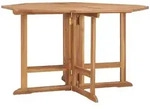 Garten-esstisch Klappbar 110x110x75 Cm Massivholz Teak - Vidaxl