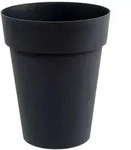 Blumentopf Hoch Rund Toscana 50 Liter Anthrazitgrau - Eda