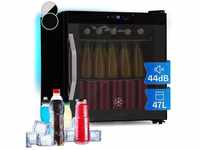 Klarstein - Kühlschrank, Getränkekühlschrank mit Glastür, Minikühlschrank