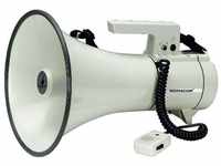 Monacor TM-35 Megaphon mit Handmikrofon, mit Haltegurt, integrierte Sounds