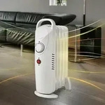 Mobiler &Ouml;lradiator Heizung Elektroheizung, Thermostat 1 Hitzestufe, Ger&auml;uscharm,