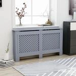 Heizk&ouml;rperverkleidung Anthrazit 152x19x81,5 Cm Mdf - Vidaxl