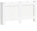 Heizk&ouml;rperabdeckung Wei&szlig; 152x19x81,5 Cm Mdf - Vidaxl