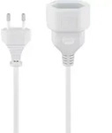 Verl&auml;ngerungskabel Eurostecker, 2 M, Wei&szlig;, (20,75 Mm2), Eurostecker (typ C, Cee