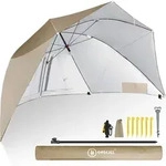 Homecall Strandmuschel Mit Umbrella System Uv-resistentes 50+ Umfunktionieren Zum