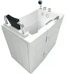 Acquavapore - Sitzbadewanne Senioren Wanne Sitzwanne Mit T&uuml;r S08-c-l 110x68cm