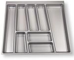 Orga-box - Ii Besteckeinsatz 600 Mm Silbergrau Besteckkasten F&uuml;r Nobilia-schubladen