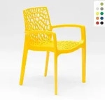 Grand Soleil Gruvyer Arm Polypropylen St&uuml;hle Mit Armlehnen Garten Bar - Gelb