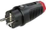 Fp - Pce 0512-sr Schutzkontaktstecker Vollgummi, Thermoplast 250 V Schwarz, Rot...