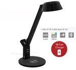 Eglo - Banderalo Schwarze Schreibtischlampe Mit Touch-dimmer Und Led-qi-ladeger&auml;t
