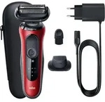 Braun Series 6 61-r1200s Elektrischer Rasierer Schwarz Rot