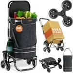 Monzana&reg; 3in1 Einkaufstrolley Klappbar 50 Kg Treppensteiger 56l Einkaufshilfe