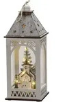 Konstsmide Led Holzlaterne Mit Kirche Innen 8 Warmwei&szlig;e Dioden Figur