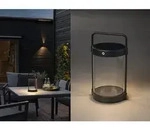 Konstsmide Lighting - Akku Tischleuchte Crotone Per Solar & Usb Aufladbar, Schwarz