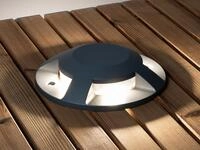 Konstsmide - Led Bodenaufbaustrahler 4flammig Aufbauspot Aussen Anthrazit Alu &Oslash;20cm