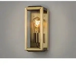 Konstsmide Lighting - Schmale Au&szlig;enwandlaterne Carpi Messing Mit Klarglas, H&ouml;he