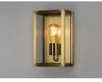 Konstsmide Lighting - Au&szlig;enwandlaterne Carpi Aus Messing Mit Klarglas, H&ouml;he 30cm