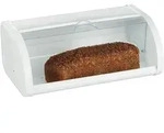 Relaxdays Brotkasten, Brot Frisch Halten, Transparenter Rolldeckel, Xl Family