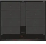 Induktionskochfeld 60cm 4 Brenner 7400w Schwarz Siemens Ex651lyc1f