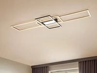 Trio - Gro&szlig;e Led Deckenleuchte Irvine Mit Farbwechsel Messing/schwarz, Breite 105cm