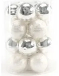 Trendline - Weihnachtskugeln Aus Glas &Oslash;60mm Wei&szlig; 20 Stk Christbaumkugeln Xmas