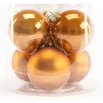 Weihnachtskugeln Aus Glas &Oslash; 8 Cm Bernstein 6 St&uuml;ck Christbaum- & Feiertagsschmuck -