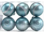 Trendline - Weihnachtskugeln Bruchfest 6 St&uuml;ck, 6 Cm &Oslash; D&auml;mmerungsblau Christbaum