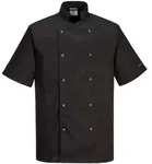 K&uuml;chenjacke Cumbria Farbe: Schwarz Gr&ouml;&szlig;e S - Portwest