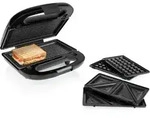 Tristar - Sandwichmaker 3in1 Wechselplatten, Toasties, Paninis & Waffeln, 750watt