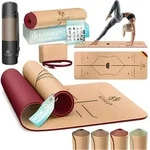 Kesser&reg; Yogamatte Kork Inkl. Tragegurt Tasche & Yoga-block Gymnastikmatte Yoga...