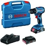 Bosch Akku-bohrschrauber Gsr 18v-45 2x 2,0ah + Ladeger&auml;t In L-case