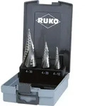 Ruko Stufenbohrer-satz - 3-teilig - Hss - Gr&ouml;&szlig;en 0/9, 1, 2 - 101026ro