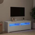 Tv-schrank Mit Led-leuchten Wei&szlig; 120x35x40 Cm - Vidaxl