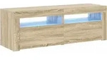 Vidaxl - Tv-schrank Mit Led-leuchten Sonoma-eiche 120x35x40 Cm