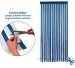 Maximex T&uuml;rvorhang Blau-wei&szlig;, Zuschneidbar, Blau, Polyester Blau Wei&szlig; - Blau