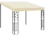 Wand-pavillon 3x3x2,5 M Cremewei&szlig; - Vidaxl