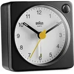 Bc 02 Xbw Quarzwecker Schwarz-wei&szlig; Lichtf. - Braun
