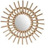 Atmosphera - Spiegel Soleil - Rattan - D30 Cm Cr&eacute;ateur D'Int&eacute;rieur