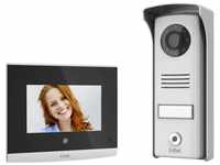 Video-Türsprechanlage Compact, 4 Zoll Monitor 2-Draht, 6 Melodien, Nachtsicht, IP44