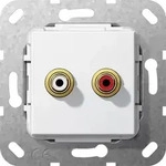 Gira C-audio L&ouml;tanschl. Einsatz Reinwei&szlig; 563203