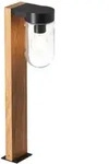 Brilliant Lampe Cabar Au&szlig;ensockelleuchte 55cm Holz Dunkel/schwarz 1x A60, E27, 40w,