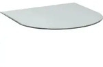 Firefix Bodenplatte Glas 100 X 120 Cm Halbrund Funkenschutzplatte Bodenplatten