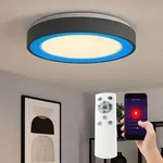 Led Deckenleuchte Rgb Farbwechsel Deckenlampe Dimmbar Fernbedienung Wohnzimmerleuchte
