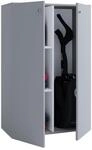 Lona Mini Universalschrank , Reinigungsschrank 2 T&uuml;ren Grau.