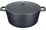 Masterclass Antihaft-induktionskasserolle Aus Aluminiumguss, 5 L (1 L), Farbe Schwarz